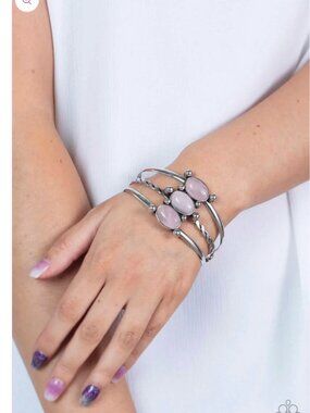 Paparazzi Jewelry Accessories - Extra Earthy - Pink Bracelet - Vintage